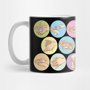 Hands washing steps Mug